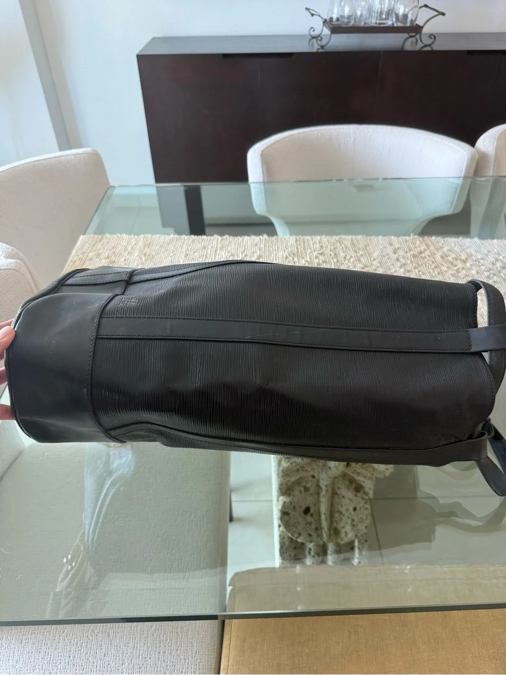 Louis Vuitton Black Epi Leather Bucket Backpack